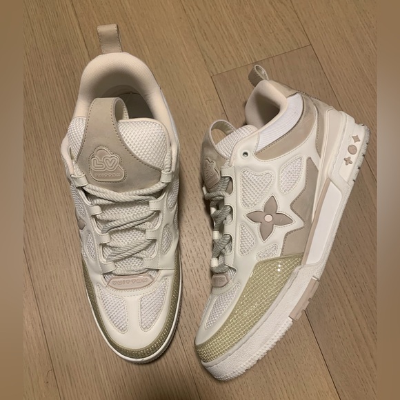 Louis Vuitton sk8 skate sneaker trainer sz lv 12 beige tan IAARQS - Picture 2 of 9